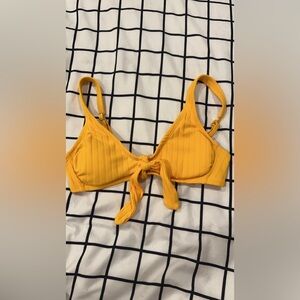yellowish orange target bikini top size small